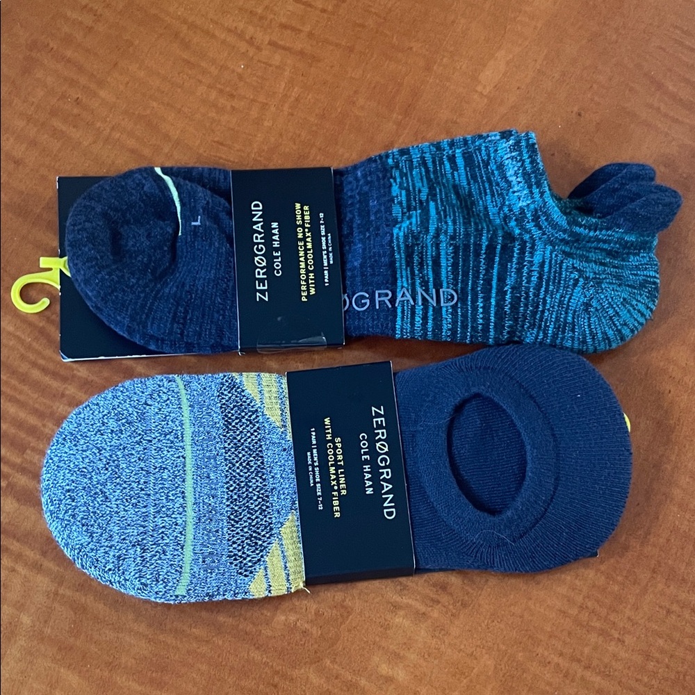 NWT Cole Haan Navy and Teal Casual Socks Set of 2